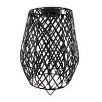 LED solární lampa Venkovní zahradní stojící lucerna 3000K IP44 35cm soumrakový senzor