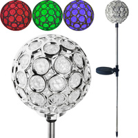 LED solární zahradní lampa PLASTER embedded RGB 70cm VOLTENO