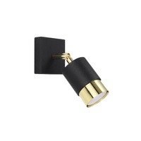 Nástěnné svítidlo LED NERO GU10 Moving black Gold SOLLUX