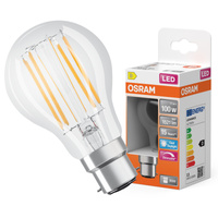 LED žárovka A60 B22d 11W = 100W 1521lm 6500K studená bílá 300° Dimmable Retrofit Filament CLASSIC Osram