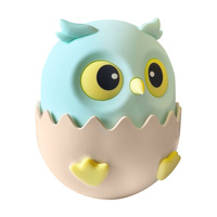 Dekorativní LED 1W 3000K RGBW béžová modrá stmívatelná lampa Sanico Owl Lamp Goldlux