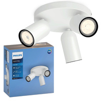Stropní svítidlo LED PONGEE 3x GU10 Reflektor pohyblivé svítidlo Bílá PHILIPS