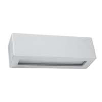 Nástěnné svítidlo LED VEGA E27 Obdélníkové keramické šedé SOLLUX