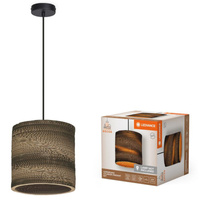 Dekorativní stropní závěsné svítidlo E27 s převisem Hnědá kartonová dekorace Ledvance