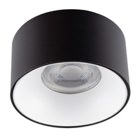 LED GU10 Round Black White Mini Kanlux Bodové LED svítidlo pro povrchovou montáž