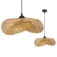 Dekorativní závěsné svítidlo Bamboo E27 Beige Brugia od společnosti Kobi