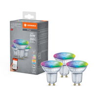 3x LED žárovka GU10 5W 350lm CCT LEDVANCE SMART+ WiFi RGB Stmívatelné