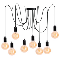 8x E27 Závěsná stropní lampa, Pavouk ARANE LUMILED