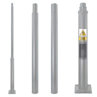 Osvětlovací stožár Skládací stožár pro pouliční osvětlení s revizním okénkem 3m fi60 Grey KOBI