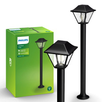 Venkovní LED zahradní svítidlo ALPENGLOW myGarden E27 IP44 Tyč 90cm Lucerna černá PHILIPS