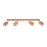 Stropní svítidlo KEKE 4xGU10 Reflektorové halogenové svítidlo 80cm Dub SOLLUX