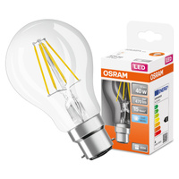 LED žárovka A60 B22d 4W = 40W 470lm 4000lm neutrální bílá 300° Retrofit žárovka CLASSIC Osram