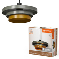 Dekorativní stropní závěsné svítidlo E27 s převisem Zelená žlutá Dekor Ledvance