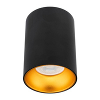 Halogenové svítidlo pro povrchovou montáž hliníková SPOT TUBA pro LED GU10 černá - zlatá