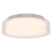 Stropní svítidlo PAN LED M 8174 Nowodvorski Chrome+Glass 17W 4000K IP44 Moderní stropní svítidlo