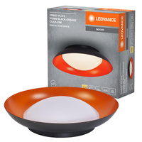 Plafond Koupelnové stropní světlo Povrchová montáž 19W 1000lm 3000K Teplá černá žlutá IP20 Stmívatelné Obris Ledvance