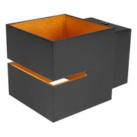 Nástěnná zásuvka pro povrchovou montáž G9 černá zlatá Costa Masterled