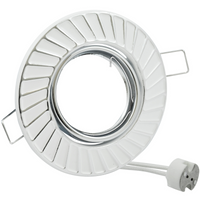 Fobos 7805 GOLDLUX (Polux) kovové stropní vestavné svítidlo. kulaté. bílé + zásuvka MR16