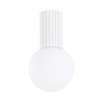 Koupelnové stropní svítidlo G9 Round White Modern Matte IP44 Halo Sollux