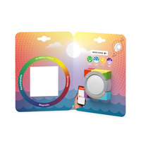 LED dobíjecí přenosné světlo 0,5W 40lm stmívatelné CCT RGBW OK kulaté stříbrné SMART+ Bluetooth Twist&Shake Ledvance