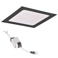 LED svítidlo pro zapuštěnou montáž 10W 1200lm 4000K Neutrální 120° Černá RIGEL Sanico Goldlux