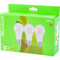 3x LED žárovka E27 A60 13W = 100W 1521lm 2700K Teplá bílá 200° BELLALUX