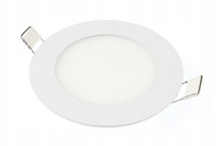 LED panel Stropní svítidlo 6W 480lm 6500K Studené zapuštěné kulaté bílé Proma Masterled