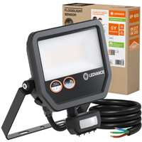 LED reflektor 41W 6000lm 4000K IP65 černý se senzorem pohybu LEDVANCE Floodlight