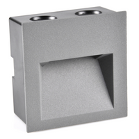 LED schodišťové svítidlo 3W 55lm 4000K neutrální šedá IP44 Q LED Sanico Goldlux