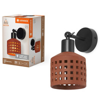 Dekorativní nástěnné svítidlo Povrchová montáž E27 Hnědý dekor Ledvance nástěnné svítidlo