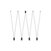 MORE EYE IV 7822 Nowodvorski Black 4xGU10 Stropní závěsné podkrovní svítidlo