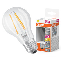 LED žárovka A60 E27 3,4W = 40W 470lm 2700K teplá bílá CRI90 300° stmívatelná vlákno SUPERSTAR PLUS CLASSIC Osram