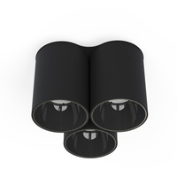 Plafónová lampa EYE TONE III 8091 Nowodvorski Black 3xGU10 Stropní bodové svítidlo Moderní