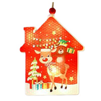 LED závěsný dům 11.5 cm 2700K vánoční LVT