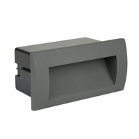 Venkovní vestavné LED fasádní zahradní svítidlo Mur-Led M2031 3W 100lm 3000K Teplá bílá Su-Ma