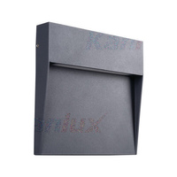 LED fasádní svítidlo 6,5W 270lm 4000K Neutrální IP54 Čtvercová povrchová montáž antracitová DULI KANLUX