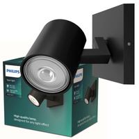 Stropní svítidlo LED RUNNER GU10 s reflektorem černé PHILIPS