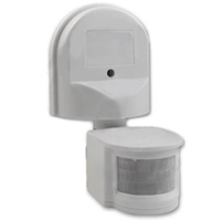 PIR venkovní detektor pohybu IP44 Bílý