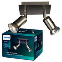 CARREA 2x nástěnné svítidlo GU10 PHILIPS Reflektor pohyblivý