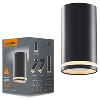 Přisazené svítidlo Stropní svítidlo LED trubice GU10 Černá VIDEX