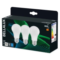 3x LED žárovka E27 A60 8.5W = 60W 806lm 4000K Neutrální bila 200° BELLALUX
