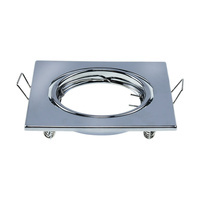 Stropní svítidlo zapuštěná montáž GU10 čtvercový chrom 2 kusy VT-817 V-TAC