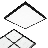 Povrchový panel LED 36W 3960lm 4000K 120° neutrální kazetová černá 60x60cm Brisbane Kobi