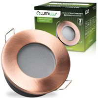 Halogenová Osvětlení Podhledová Koupelnová Hermetická GU10, IP44 Stálá Měděná AQUS LUMILED