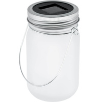 Zahradní lucerna LED Solar Jar Flame 13cm