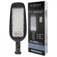 LED pouliční osvětlení 200W 22000lm 6500K studené IP65 110lm/W PREMIUM Ecolight