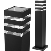 Venkovní zahradní lampa E27 ČERNÝ SLOUP Čtverec 50cm