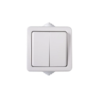Zásuvkový spínač 10A Square White TEKNO Kanlux