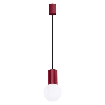 Závěsné svítidlo s převisem G9 Round Maroon Modern Matte Halo Sollux