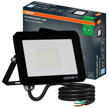 LED reflektor Halogenový venkovní reflektor 30W 6500K 2700lm IP65 FLOODLIGHT LUX OSRAM